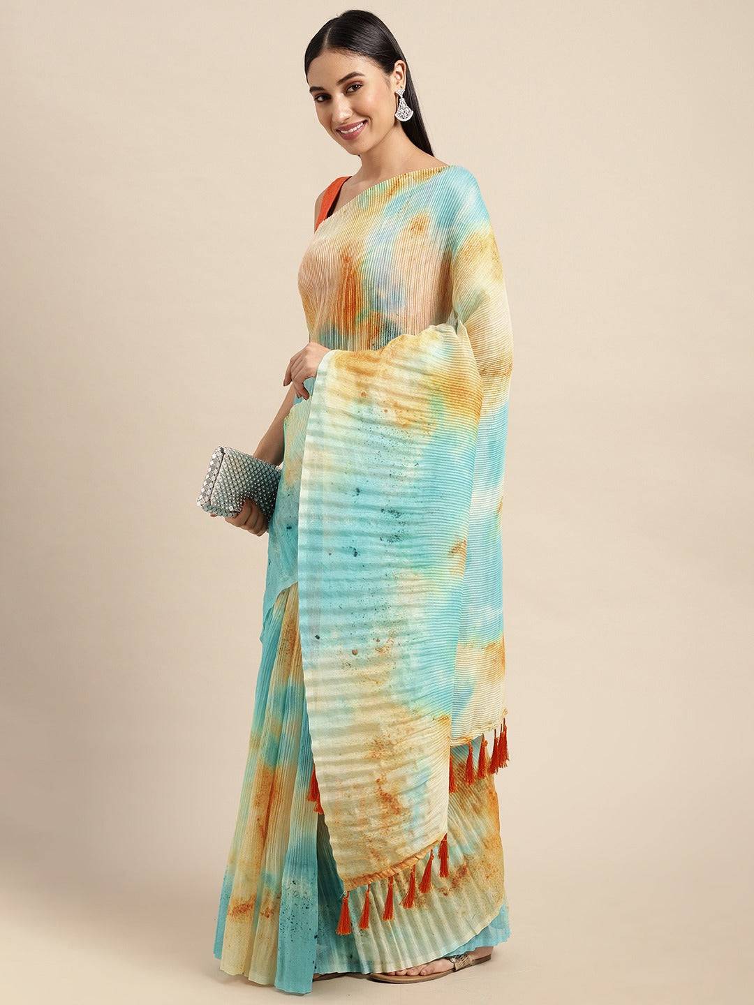 Bollywood Design Soft Linen Crush Saree
