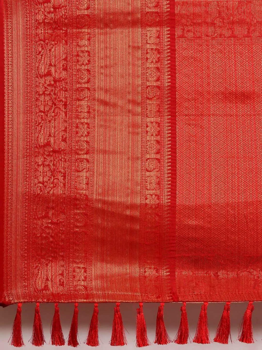 Designer Digital Kalamkari Print Pattu Banarasi Silk Saree