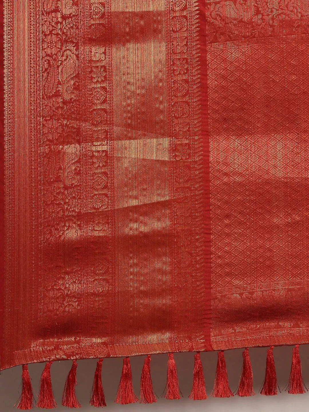 Designer Digital Kalamkari Print Pattu Banarasi Silk Saree