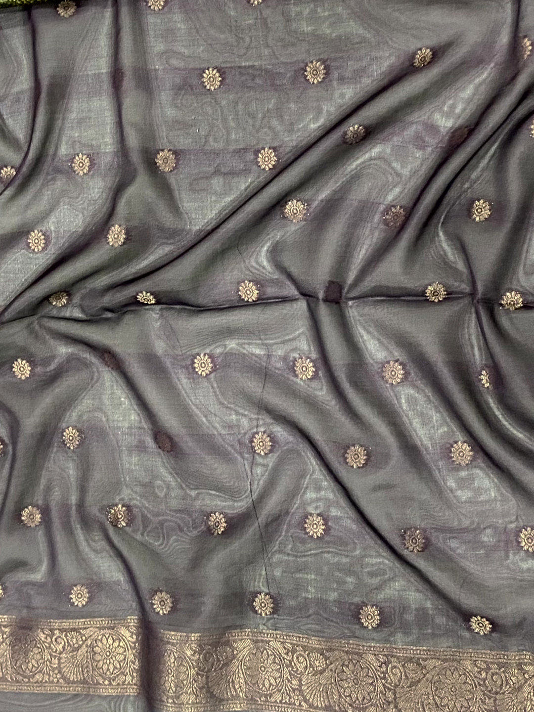 Dark Pink Soft Crep Silk Ombre Print Saree