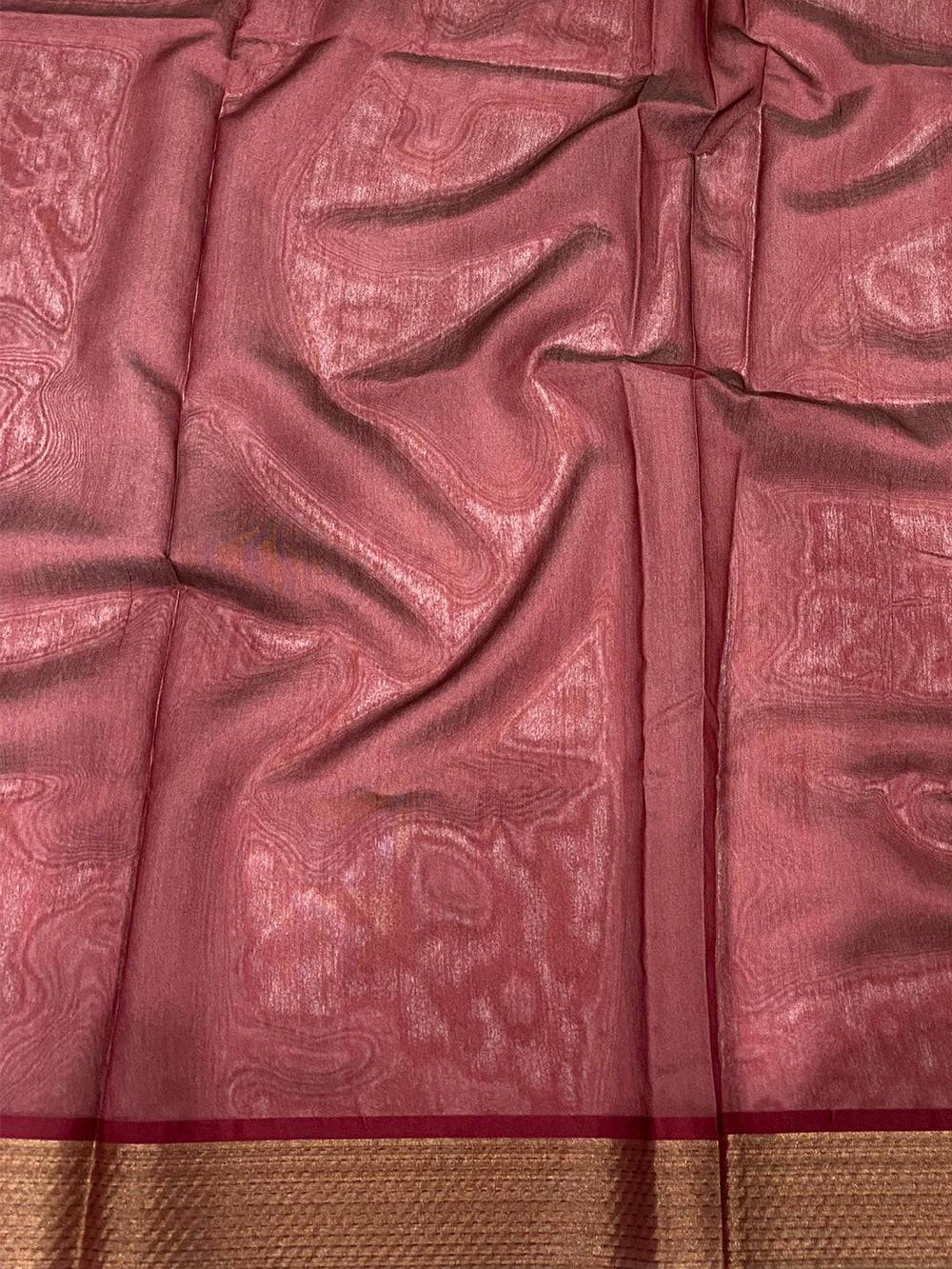 Rama Tussar Silk Digital Print Saree