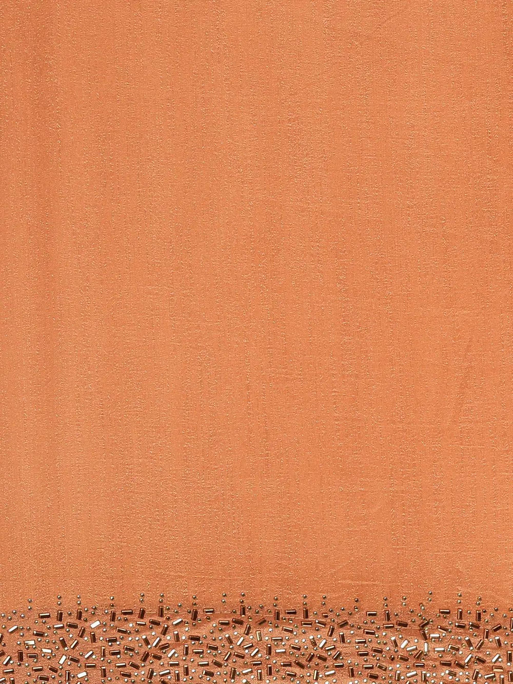 Peach Colour Poly Silk Saree with Stones Work