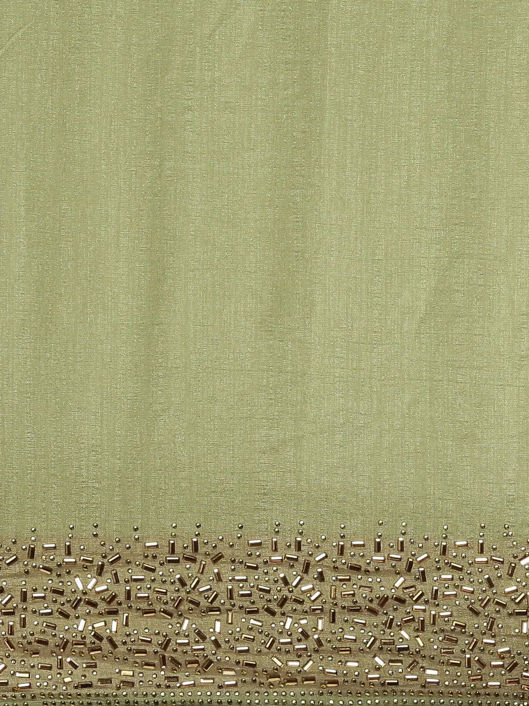 Green Colour Poly Silk Saree