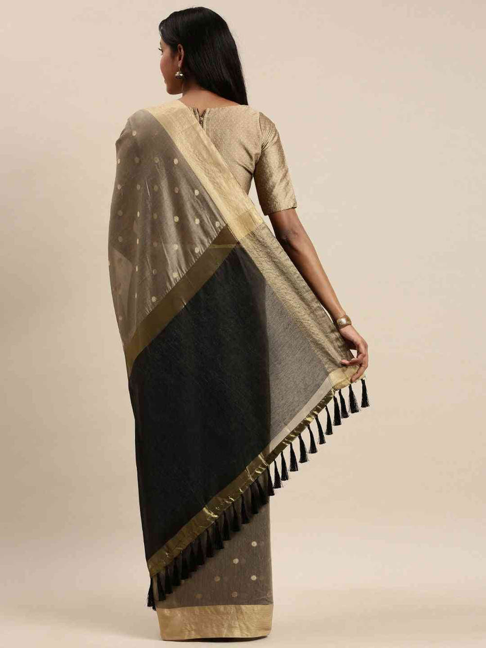 Banarasi Silk Saree With Woven Design And Zari Work