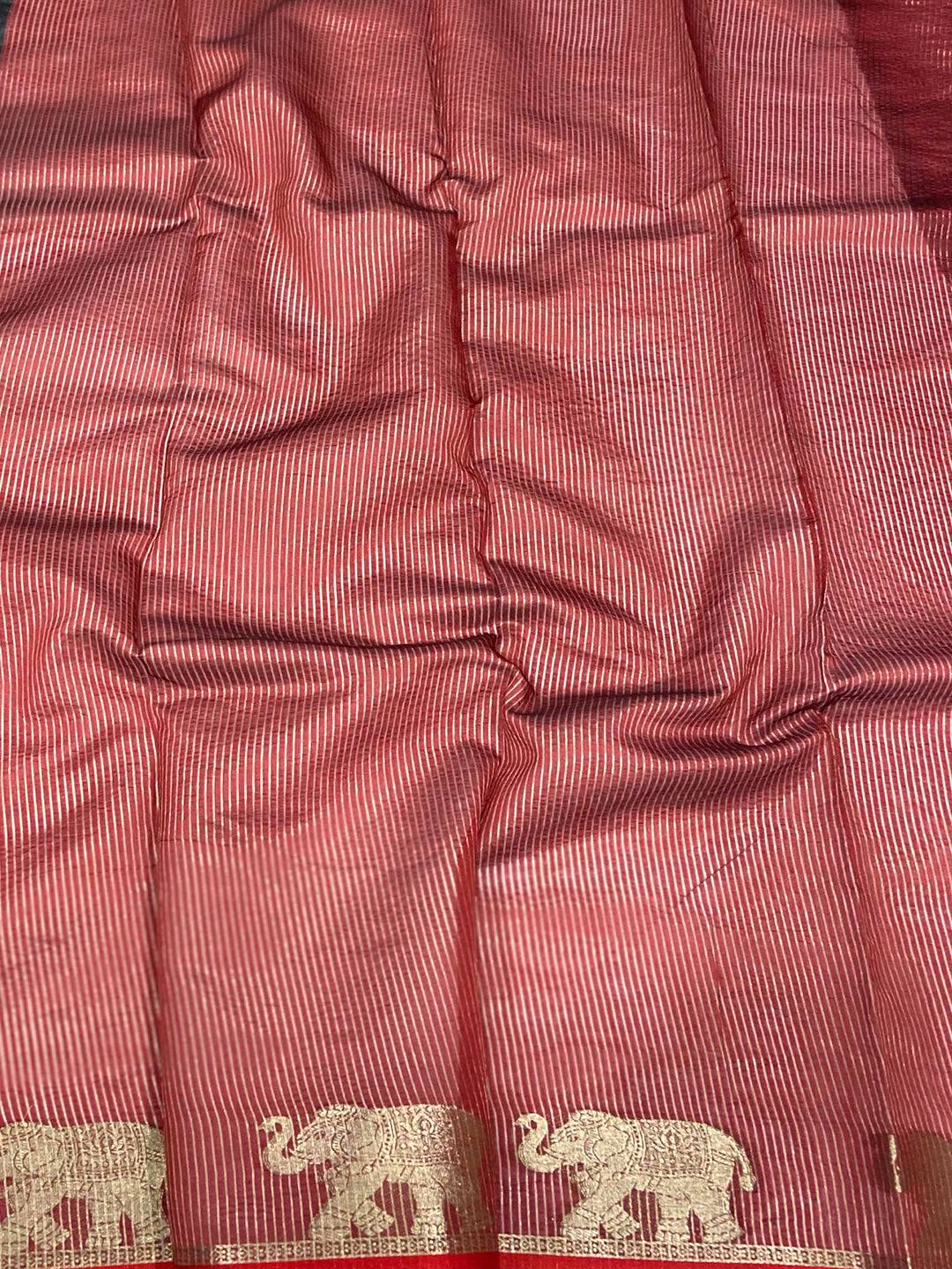 Black Pure Silk Bandhani Butti Saree