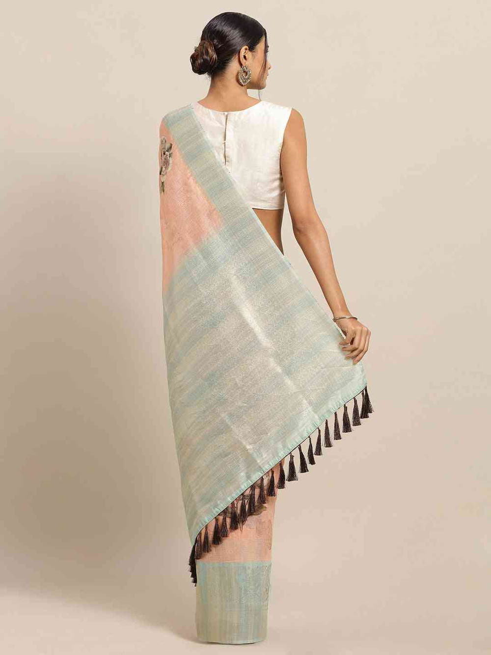 Exclusive Cotton Slub Silk Zari Weaving Digital Print Festive Wear Saree