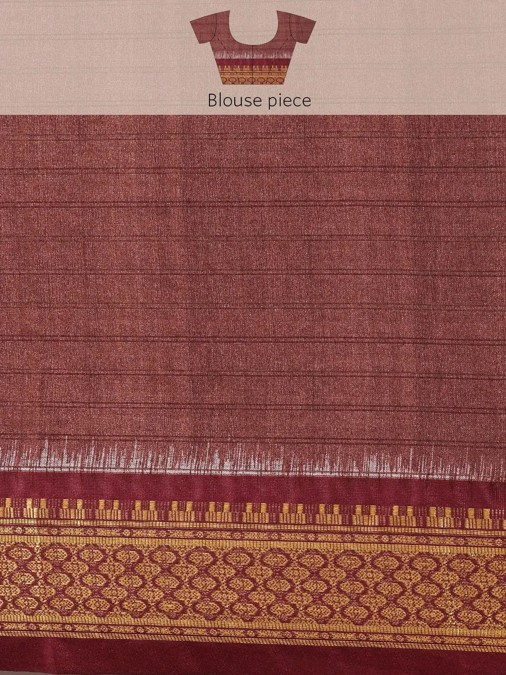 Brown Colour Kalamkari Digital Print Uppada Silk Saree