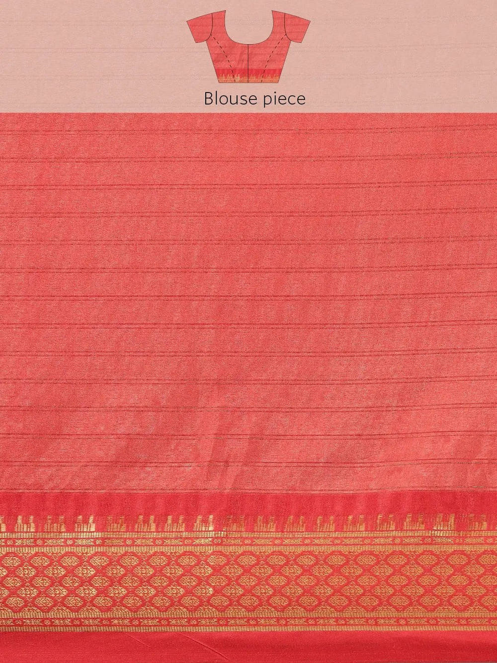Red Colour Kalamkari Digital Print Uppada Silk Saree
