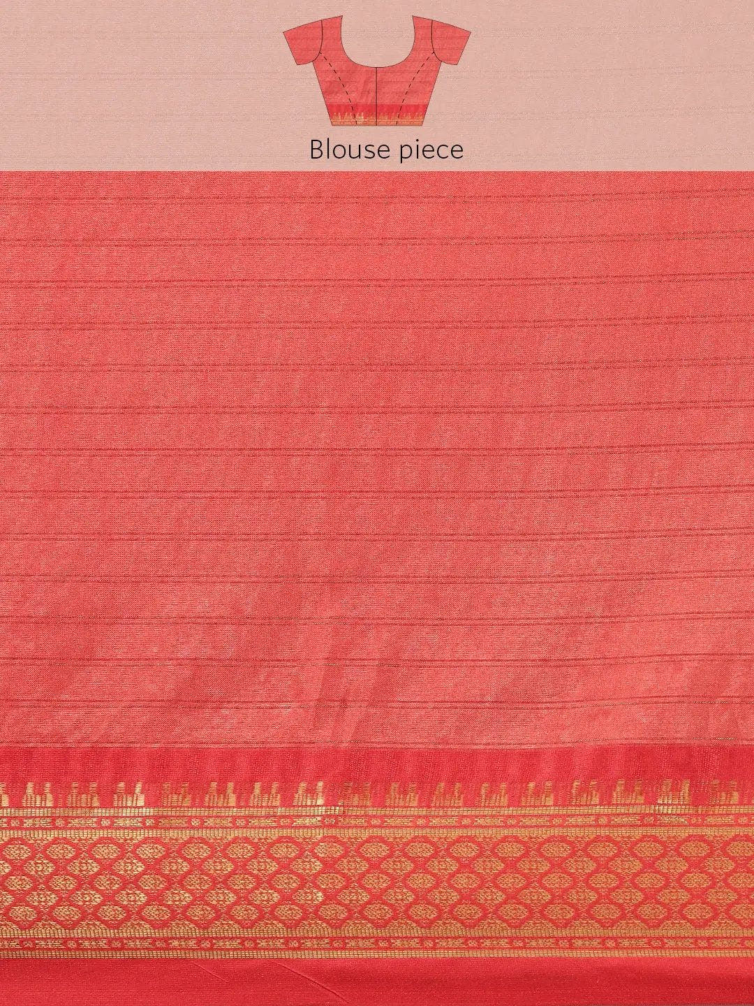 Red Colour Kalamkari Digital Print Uppada Silk Saree
