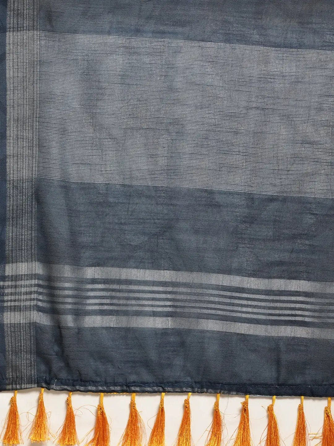 Yellow Colour Soft Linen Geometric Print Festive Wear Saree