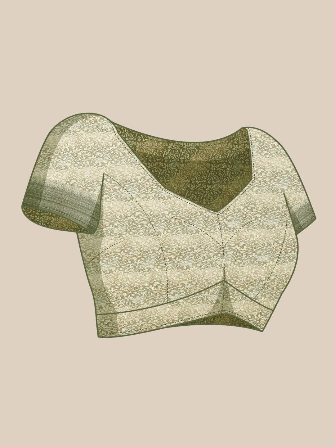 Brown Colour Soft Linen Digital Print Festive Wear Saree
