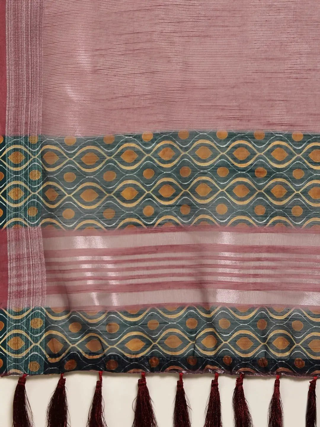 Exclusive Soft Linen Digital Print Festive Wear Saree