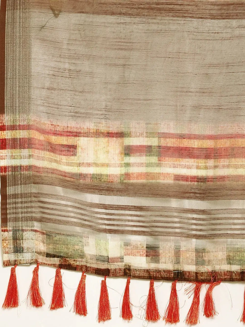 Exclusive Soft Linen Digital Print Festive Wear Saree