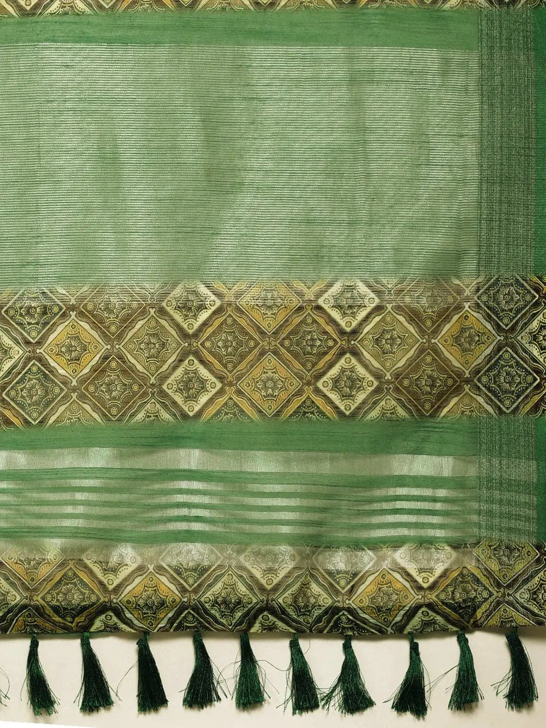 Exclusive Soft Linen Digital Print Festive Wear Saree