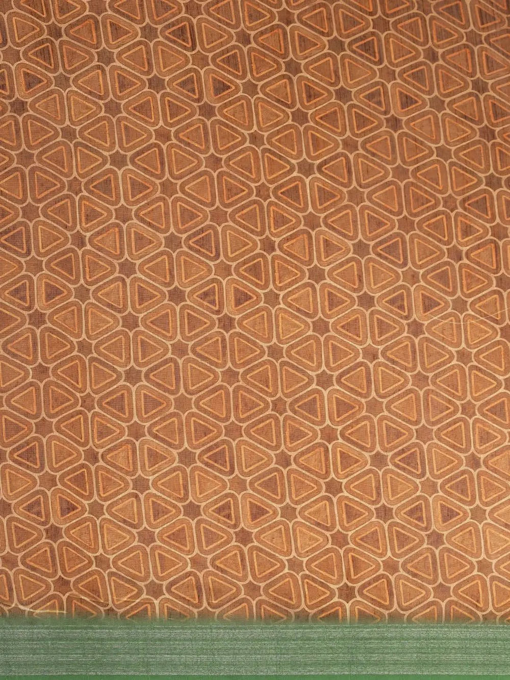 Brown Colour Soft Linen Digital Print Festive Wear Saree