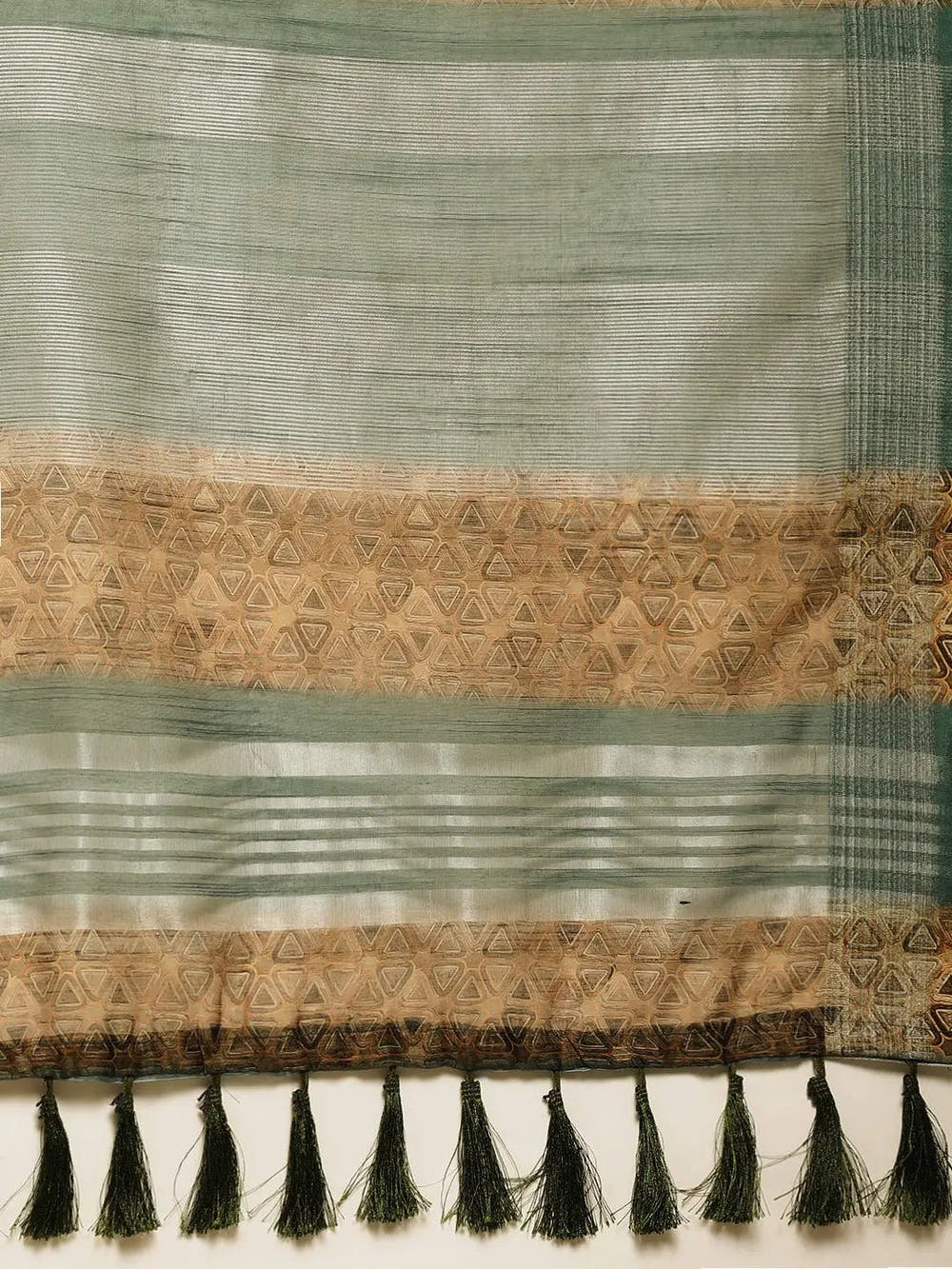 Exclusive Mustard Soft Linen Digital Print Festive Wear Saree