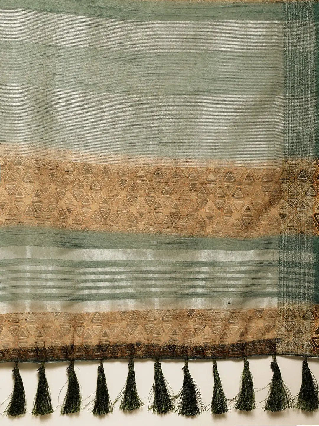 Exclusive Mustard Soft Linen Digital Print Festive Wear Saree