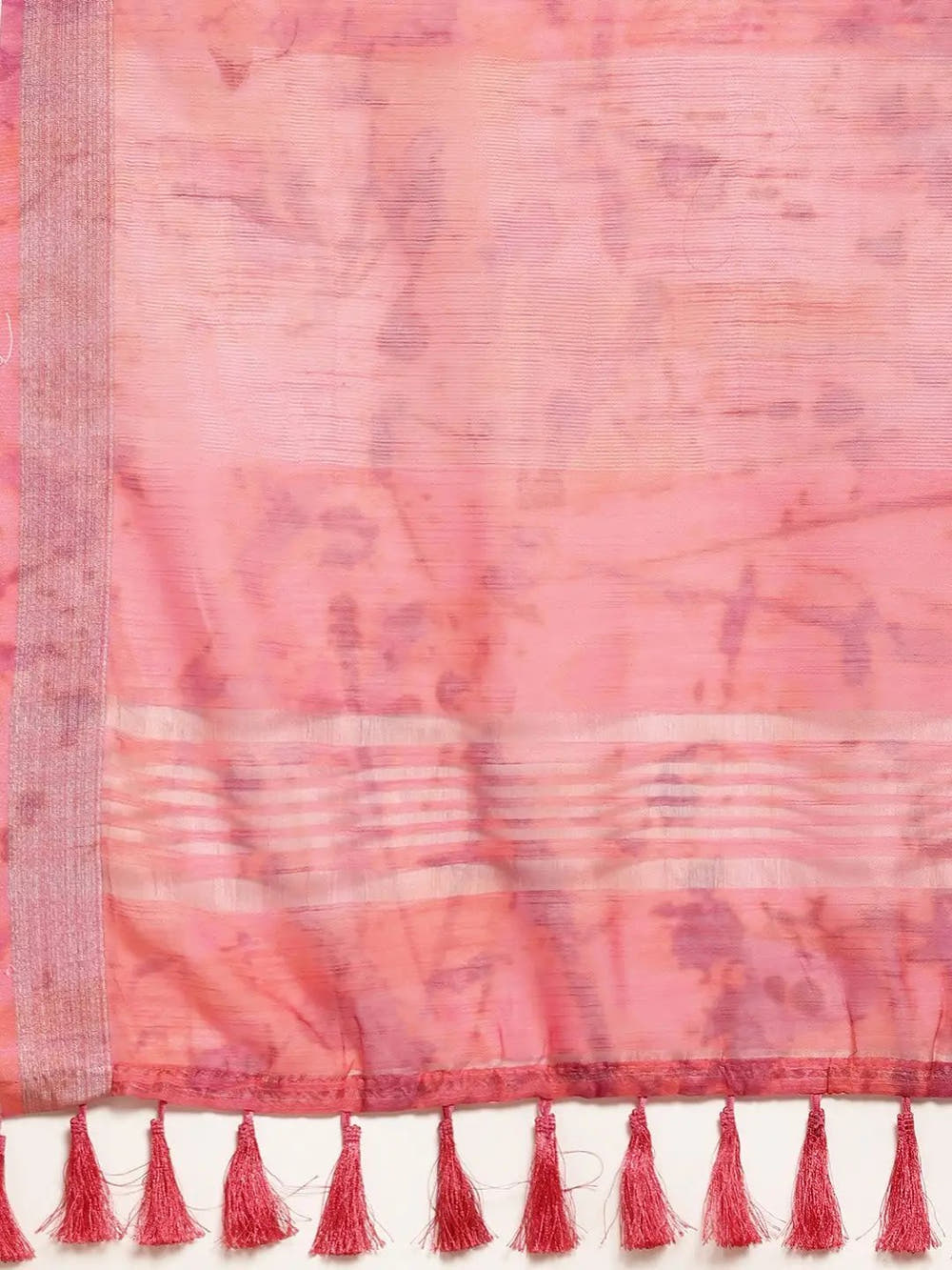 Beautiful Light Purple Colour Digital Print Soft Linen Saree
