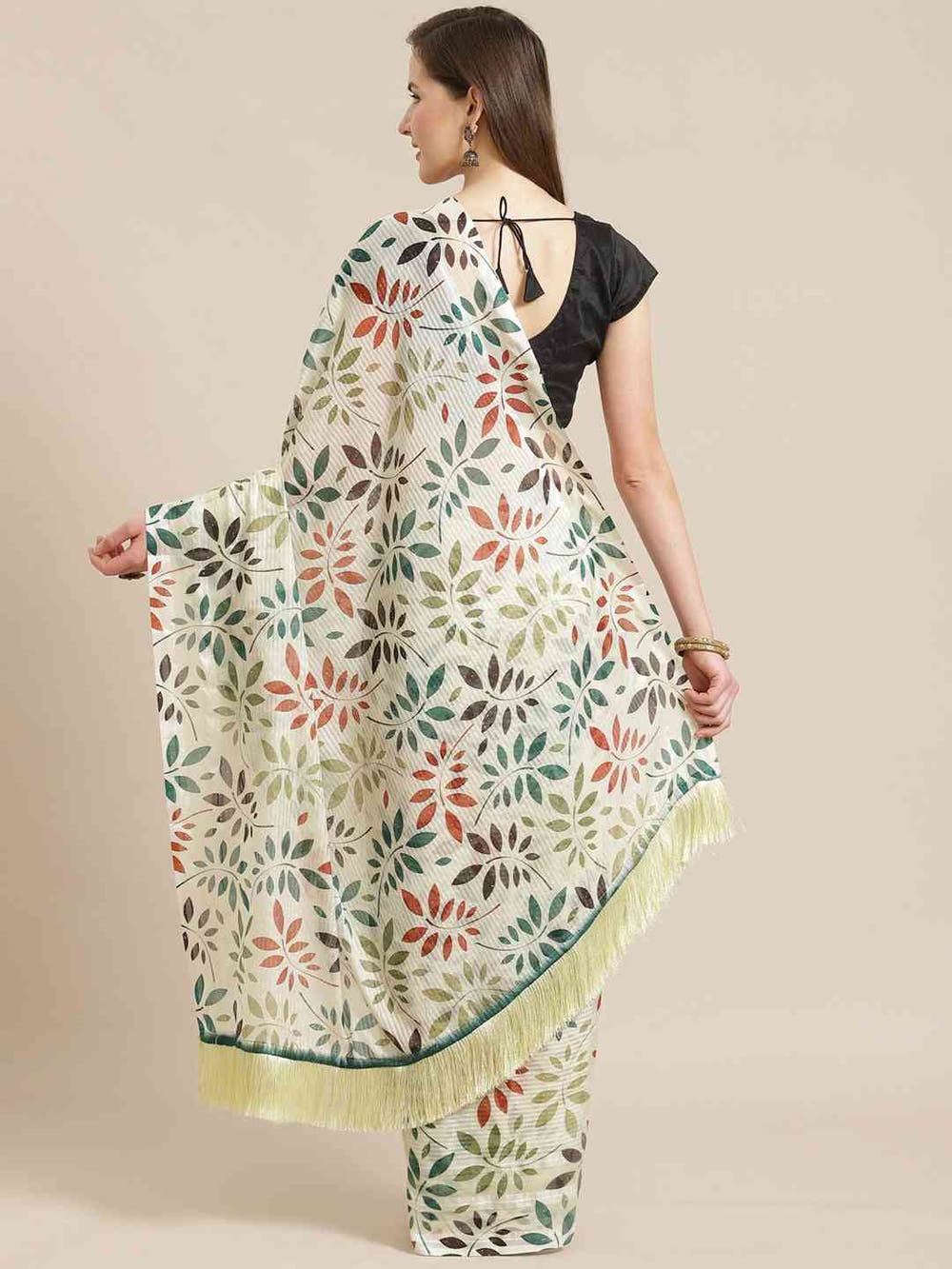 Stylish Poly Chiffon Floral Digital Print Saree