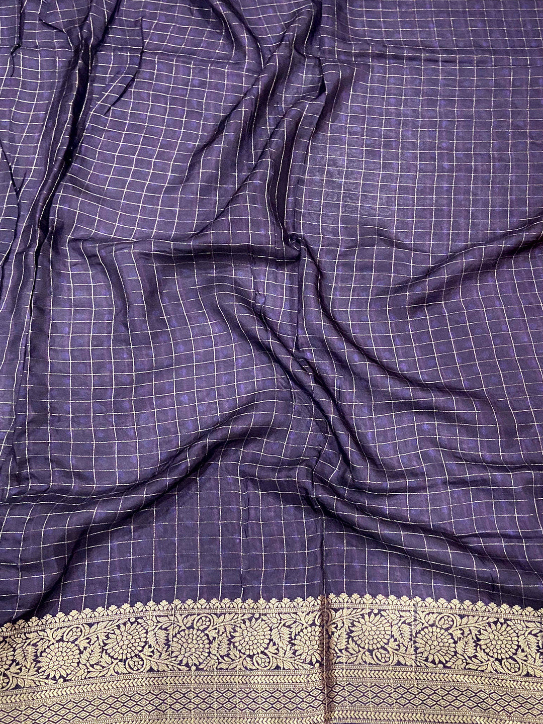 Patchwork Grace Viscose Dola Silk Saree