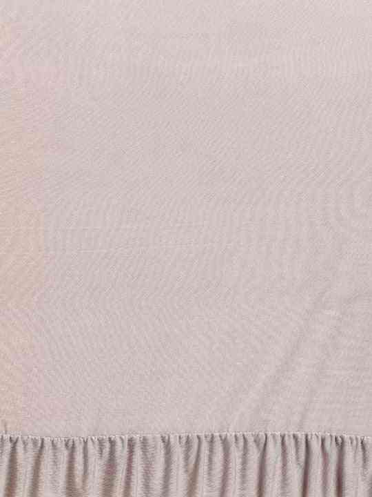 Stylish Viscose Rayon Grey Colour Solid Saree With Ruffel Border