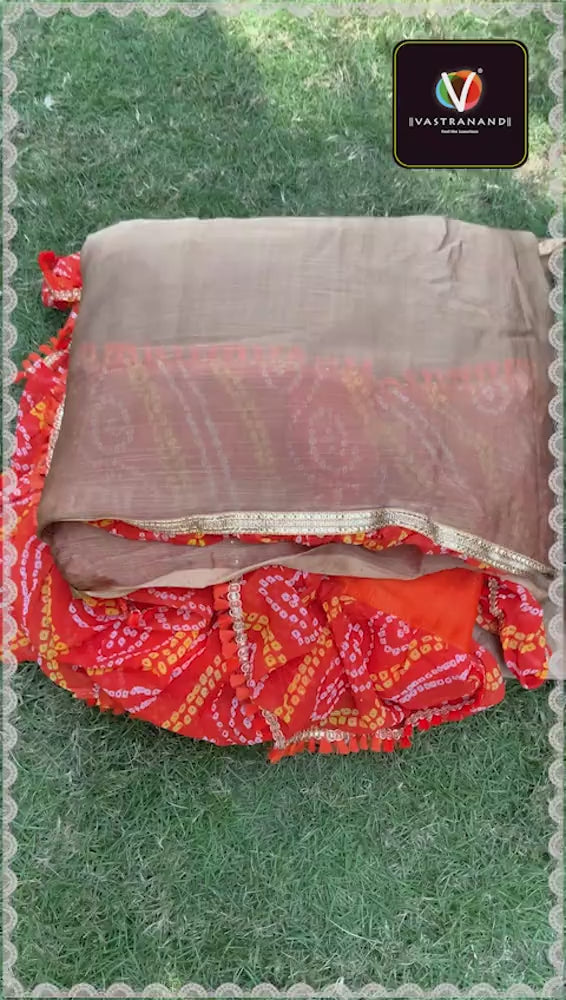 Metalic ruffle Orange
