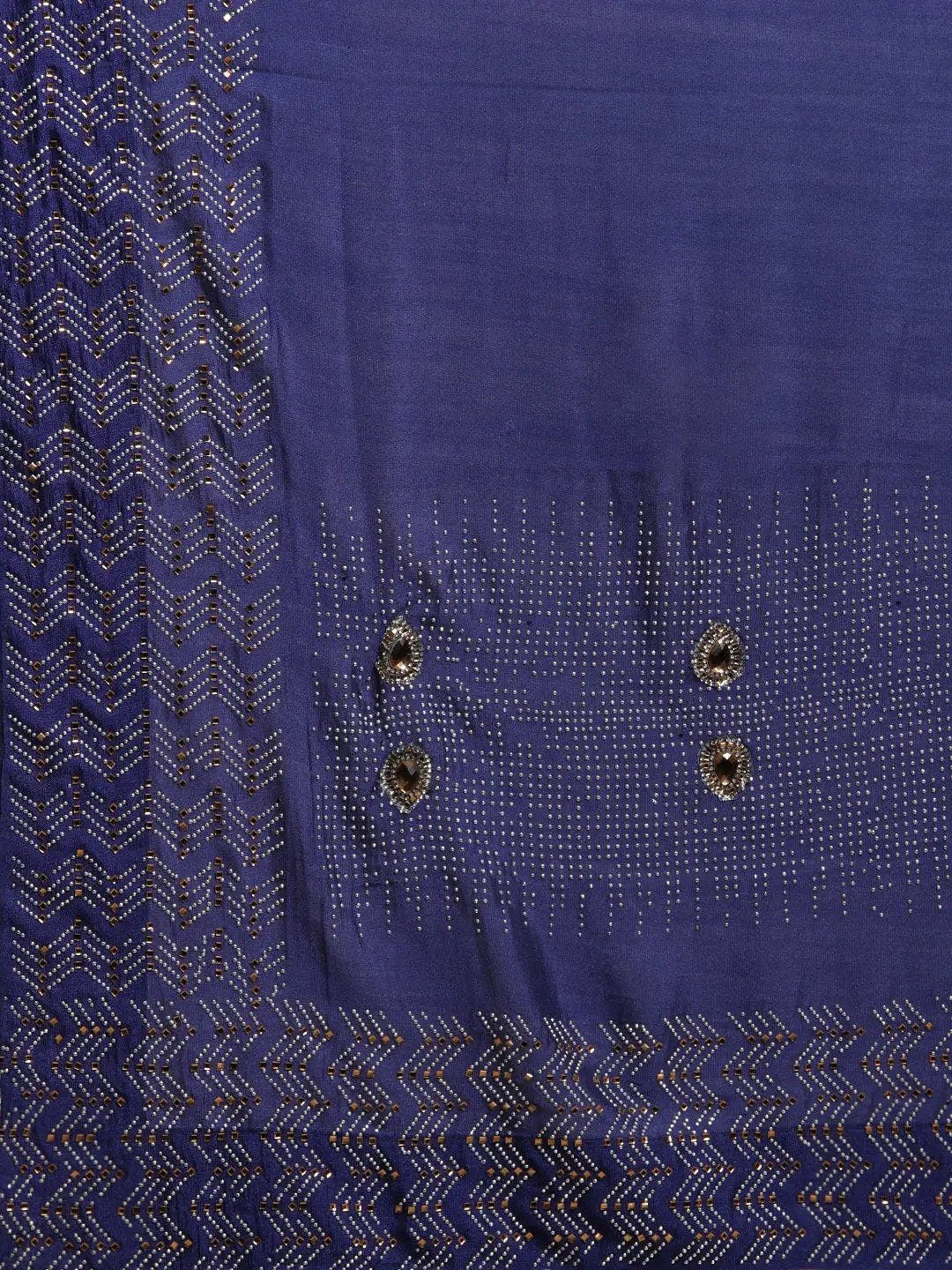 Latest Navy Colour Poly Silk Saree