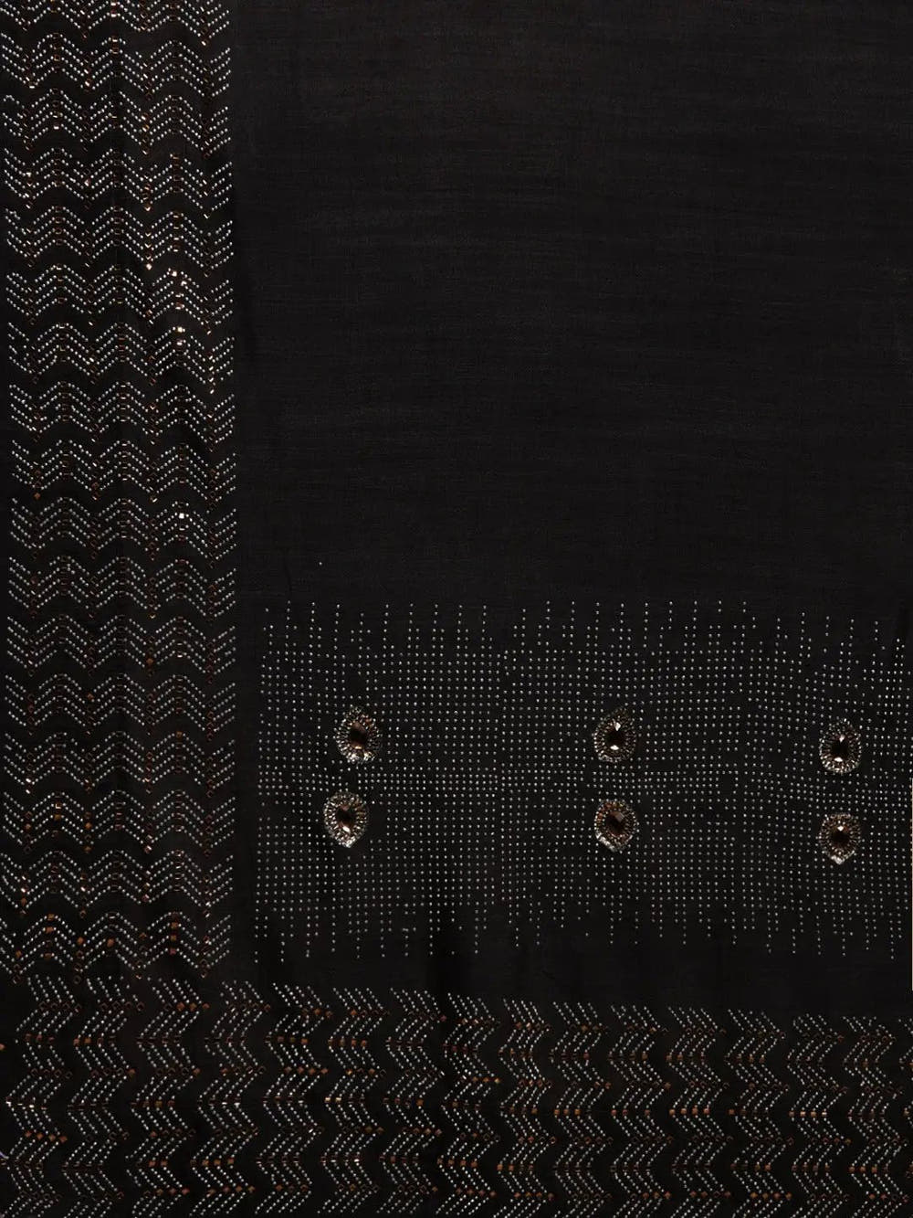 Latest Black Colour Poly Silk Saree