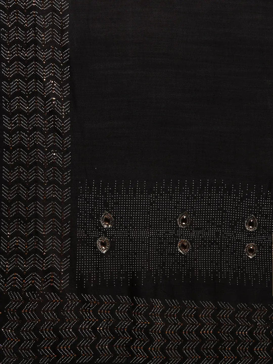 Latest Black Colour Poly Silk Saree
